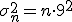 \sigma_n^2=n\cdot9^2